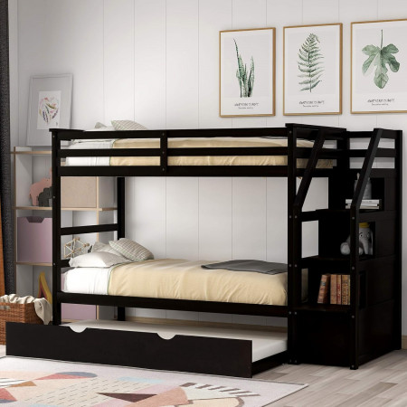 165 Eps : Giường 3 Tầng Cầu Thang Liên Hợp - 1m